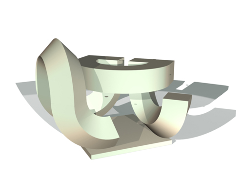Bronze CAD Gordischer Knoten 
